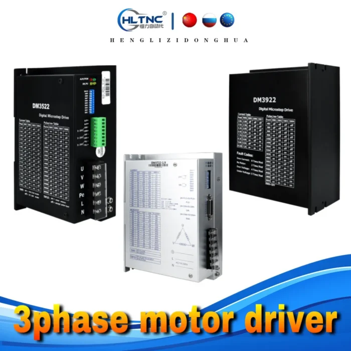 3phase DM3522 DM3722 DM3922 stepper motor driver for 86BYG350E 110BY350D 110BY350E 130BY350D 3phase stepper motor for cnc - Image 1