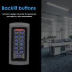 RFID Reader Metal 125KHz Access Control Keypad Standalone Access Controller EM4100 Keychains 2000 Users Backlight Keyboard WG26 - Image 3