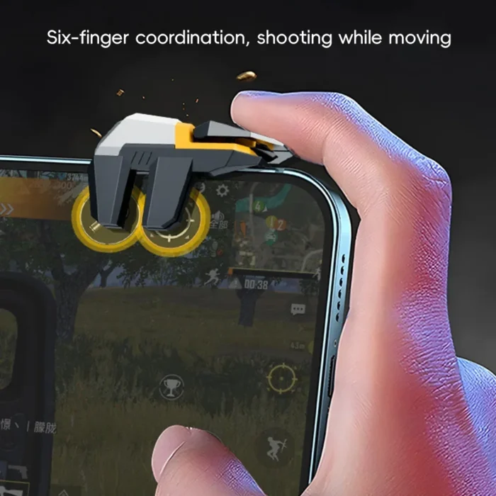 For PUBG 4/6 Fingers Mobile Game Trigger L1 R1 Key Button Mechanical Phone Gamepad Controller for iOS & Android PUBG Controller - Image 3
