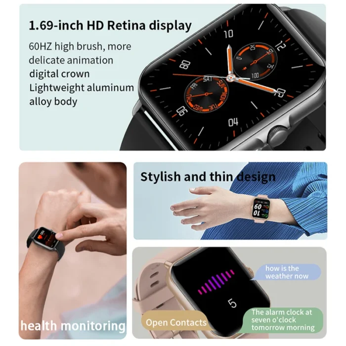 Digital Men's Smartwatch Heart Rate Monitor Sport Fitness Waterproof Women's Wrist Smart Watch for Xiaomi Huawei Smartphone 2025 - Image 2