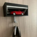 Car Garage Key Holder with Opening Door Wall Hanging Key Holder 3D Printed Key Organizer Self-adhesive (Car Models Not Included) - Image 5