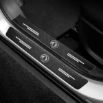 Car Door Sill Carbon Fiber Sticker Threshold Side Anti Scratch Tape Waterproof Decal for Dongfeng AX7 S30 DFSK Fengshen A30 SX6