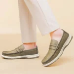 Spring New Men's Round Toe Comfortable Anti Slip Thick Soled Casual Leather Shoes Fashionable Men's Sports Fit Outdoor Shoes - Image 2