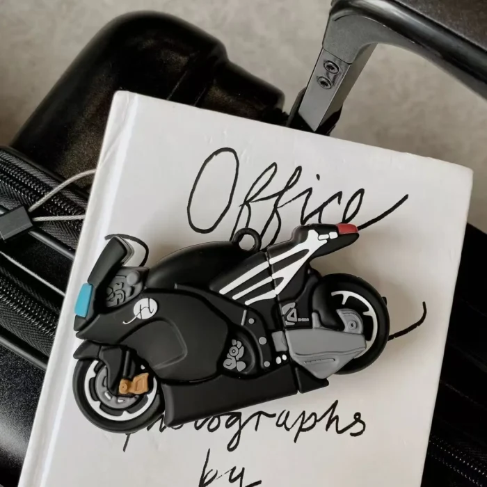 For AirPods 4 3 2 1 Pro Pro2 Earphone Case 3D Creative Motorcycle Cool Case Silicone Cartoon Headphone Box With Pendant Cover - Image 3