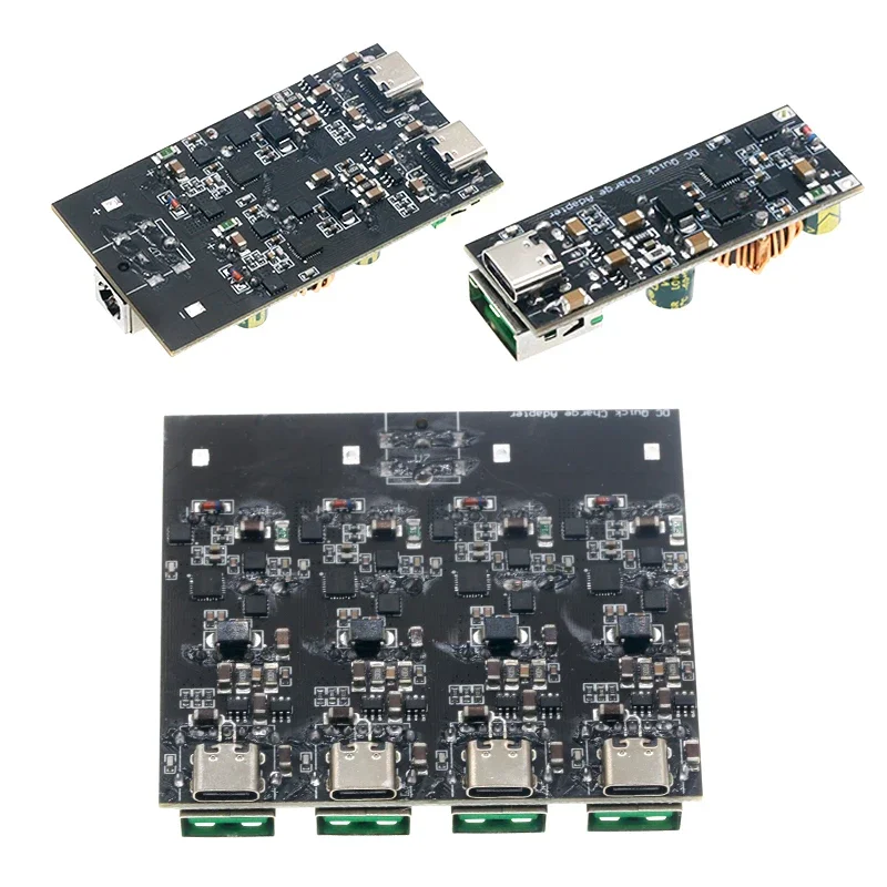 kf-S1be868b788594053a0e004a3198e53c9a QC4.0 QC3.0 1 2 4 Way USB Type-C Mobile Phone Quick Charge Adapter 6-35V Step Down Buck Boost Module SW3518 / SW3516 For Huawei - Image 2
