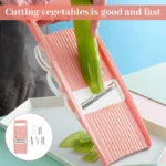 5in1 Vegetable Fruit Slicer Multifunctional Manual Vegetable Chopper Food Grater Cutter Potato Onion Veggie Dicer Kitchen Gadget - Image 5