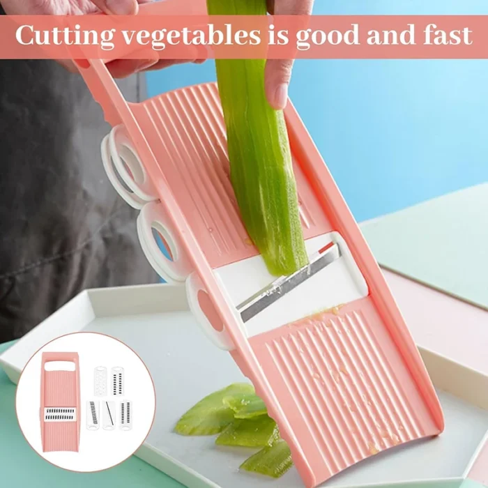 5in1 Vegetable Fruit Slicer Multifunctional Manual Vegetable Chopper Food Grater Cutter Potato Onion Veggie Dicer Kitchen Gadget - Image 5