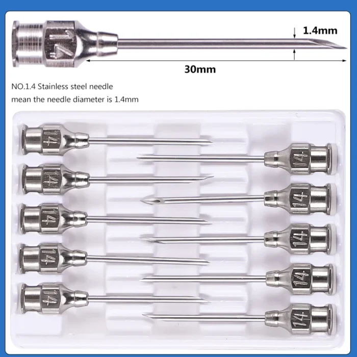 10/20/30/50ml Veterinary Tool Vaccine Syringe with 10 Needles for Farm Livestock Pig Cattle Sheep Chicken Pinhead Injection Tool - Image 5