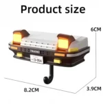 1/2/5Pcs Flashlight keychain AE86 Car Key Holder New Gift Wall Mounted Headlight Decor Creative Auto Decoration Key Organizer - Image 5