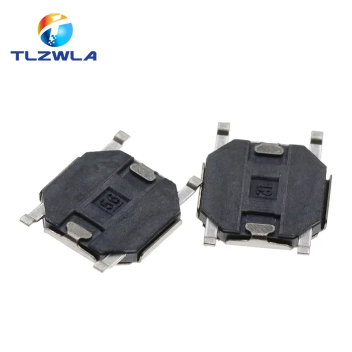 100PCS 4X4X1.5MM SMD Tactile Tact Push Button Micro Switch 4*4*1.5mm Push Button Copper Head Keys Button 4Pin - Image 3