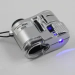 Portable 60X Handheld Magnifying Glass Mini Pocket Microscope Loupe Currency Detector Jeweler Magnifier With LED Light - Image 5