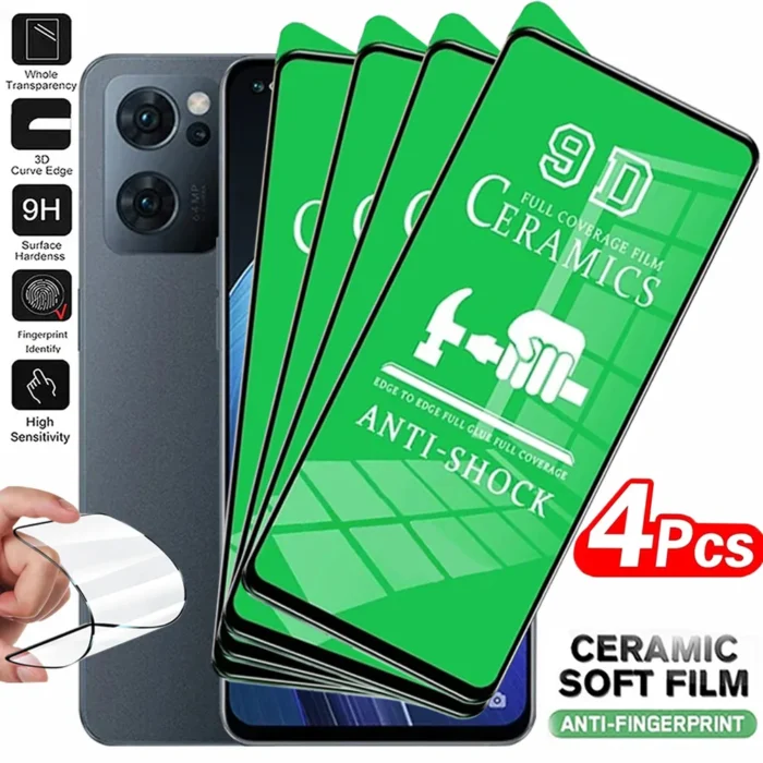 4PCS HD Soft Ceramics Film For OPPO Reno 7 8 Pro Plus 5 Find X3 X5 Lite A52 A72 A92 A98 A38 A78 A79 Screen Protectors Not Glass - Image 1