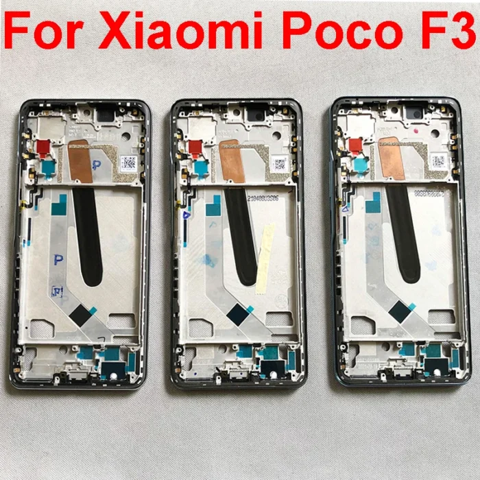 Middle Frame Housing For Xiaomi POCO F3 M2012K11AG Front LCD Frame Holder Cover Middle Housing Cover Bezel Repair Parts - Image 1