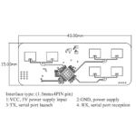 24GHz Human Motion Trajectory Tracking Sensor FMCW Wave Radar Induction Module Target Positioning 6M ASCII Output LD2450 - Image 4