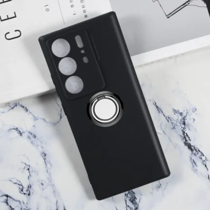 For ZTE Axon 40 Ultra 6.8" 2022 A2023P Back Ring Holder Bracket Phone Case Smartphone TPU Soft Silicone Cover