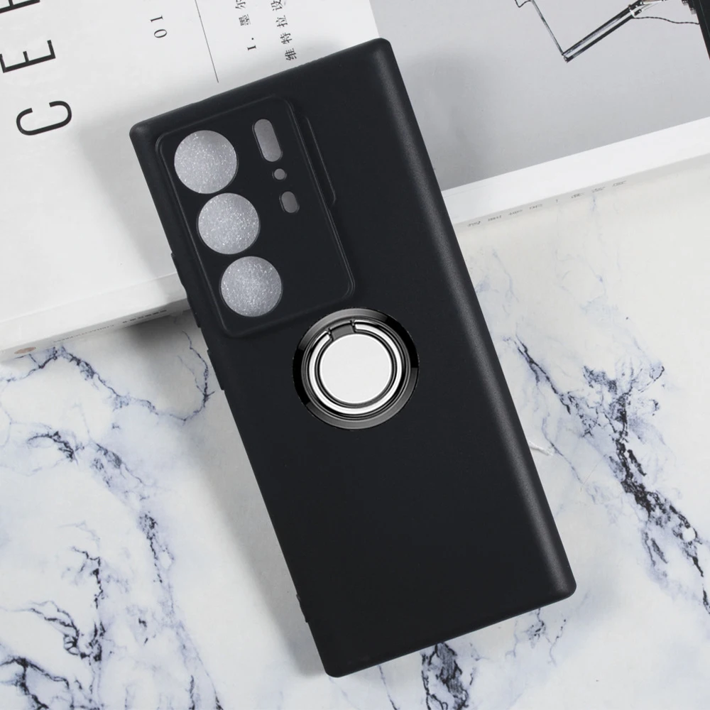 kf-S245d07a6fffa47129170d967ee6b5280Q For ZTE Axon 40 Ultra 6.8" 2022 A2023P Back Ring Holder Bracket Phone Case Smartphone TPU Soft Silicone Cover - Image 1