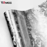 Carbon Fiber Sticker Ghost Silver Carbon Fiber Vinyl Wrap Films Glossy Car Sticker Anti Scratch Waterproof Decal Car Accessories