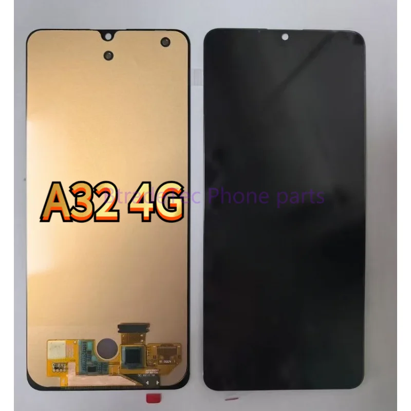 kf-S284eed2b861b4df98389bb6e6d310c94q For Samsung Galaxy A32 4G SM-A325 OLED LCD Screen Digitizer Full Assembly+Frame - Image 1