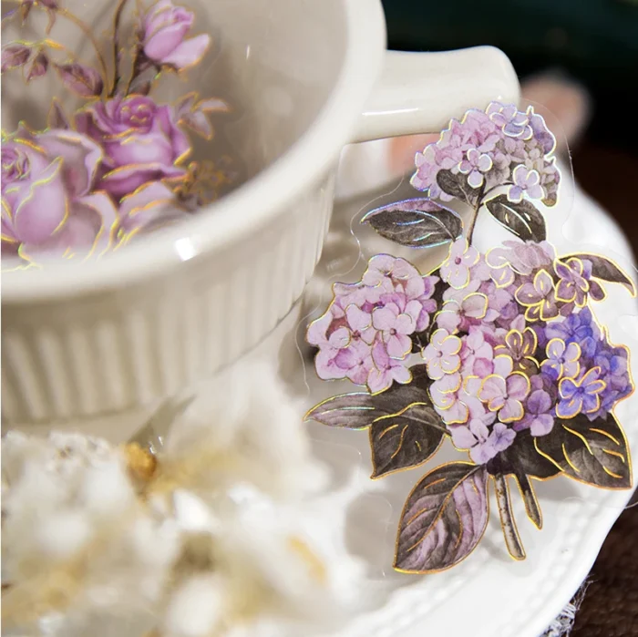 20 Pcs Vintage Butterflies Flowers PET Stickers Pack DIY Diary Junk Journal Decoration Plant Collage Sticker Album Scrapbooking - Image 5