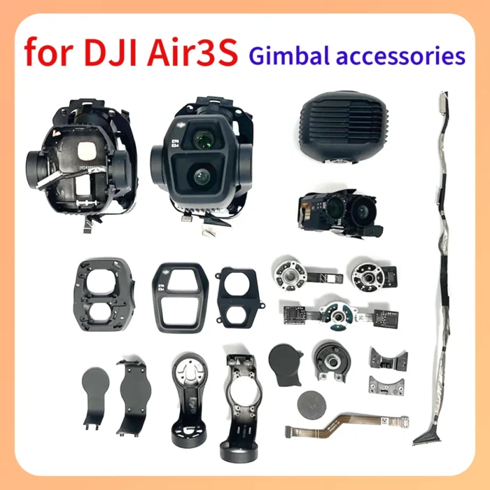Original Air3s PTZ Gimbal Motor Y/P/R Shock Absorber Upper Lower Bracket Lens Camera Assembly Cable UV Lens Suitable for DJI - Image 1