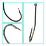 50-100 pcs/lot MARUSEIGO fishhook crooked mouth with barbed sharp black high carbon steel wild fishing hooks Tackle - Image 2