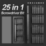 UF Tool 25-in-1 Magnetic Screwdriver Set - Precision Repair Kit for Phone, Computer & Electronics - 24 Detachable Steel Bits - Image 2
