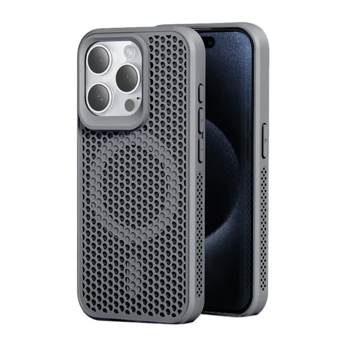 Magnetic Heat Dissipation MagSafe Case for iPhone 16 15 14 Plus 13 12 11 Pro Max Honeycomb Hot Cooling Shockproof Hard Cover - Image 2