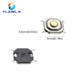 100PCS 4X4X1.5MM SMD Tactile Tact Push Button Micro Switch 4*4*1.5mm Push Button Copper Head Keys Button 4Pin - Image 5