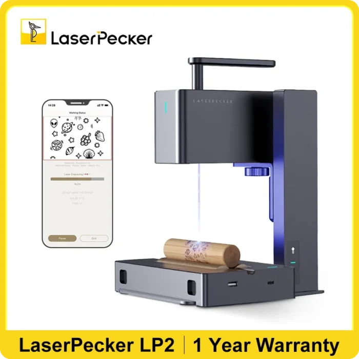 LaserPecker 2 Laser Engraver Portable Wood Engraving Machine DIY Logo Printer Wood Graver Art Making Laser Engraving Machine - Image 1