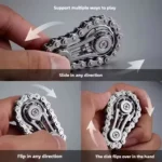 Sprocket Flywheel Flywheel Flying Top Flying Disk Anti-Anxiety Ornaments Metal Bicycle Chain EDC Rotating Flying Disk Adult Toy - Image 3