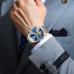 POEDAGAR Luxury Men Watch Top Original Waterproof Luminous Chronograph Man Wristwatch Stainless Steel Quartz Men's Watches Reloj - Image 5