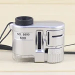 Portable 60X Handheld Magnifying Glass Mini Pocket Microscope Loupe Currency Detector Jeweler Magnifier With LED Light - Image 6