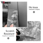 Carbon Fiber Sticker Ghost Silver Carbon Fiber Vinyl Wrap Films Glossy Car Sticker Anti Scratch Waterproof Decal Car Accessories - Image 3