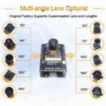 NEW OV2640 Camera Module for ESP32 CAM Camera Module 2MP 222 200 180 66 120 160 Degree 650nm 850nm Night Vision DVP 24PIN 0.5MM - Image 6