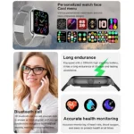 2025 Smart Watch For Men Women 2.01" Full Touch Screen Heart Rate Tracker Bluetooth Call Waterproof Sport Smartwatch Android IOS - Image 2