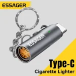 Essager USB-C Mini Lighter Tungsten Wire Blow-to-Ignite Safety for Air Travel No Flame Auto Shut-Off Typec Cigarette Lighter