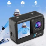 4K UHD Action Camera 1080P 30FPS 2.0 Inch IPS Screen Video Camera Anti-Shake Dual Screen Display 120 Wide Angle 30M Waterproof - Image 4