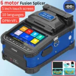 FS-60F Optical Fiber Fusion Splicer 6 Motors FTTH Fiber Optic Core Welding Machine Multilingual Touch Screen Built-in VFL OPM