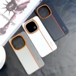 Colorful Faux Leather Red Lens Ring Raised Protective Lens Case For IQOO Z10 Turbo Pro IQOO 13 Y300 GT Camera Protection Cover