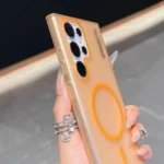 For Magsafe Magnetic Matte Case For Samsung S25 Edge S24 S23 Ultra Plus FE A56 A36 A26 A16 A55 Slim Translucent Protector Cover - Image 4