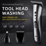 KEMEI KM-1407 Professional Electric Shaver Beard Razor Rechargeable Electric Nose Hair Clipper Multifunctional Men Hair Trimmer - Image 4