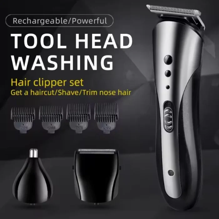 KEMEI KM-1407 Professional Electric Shaver Beard Razor Rechargeable Electric Nose Hair Clipper Multifunctional Men Hair Trimmer - Image 4