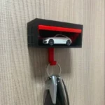 Car Garage Key Holder with Opening Door Wall Hanging Key Holder 3D Printed Key Organizer Self-adhesive (Car Models Not Included) - Image 2