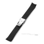Curved End Silicone Watch Band 20mm 22mm Soft Rubber Watch Strap Folding Buckle for Men Watch Replacement Universal Bracelet - Image 4