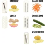 5in1 Vegetable Fruit Slicer Multifunctional Manual Vegetable Chopper Food Grater Cutter Potato Onion Veggie Dicer Kitchen Gadget - Image 3
