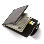 High Quality Multifunctional PU Leather Short Wallets Male Fashion Vintage Purse Hasp Coin Pouch Cards Holder Money Clips - Image 3