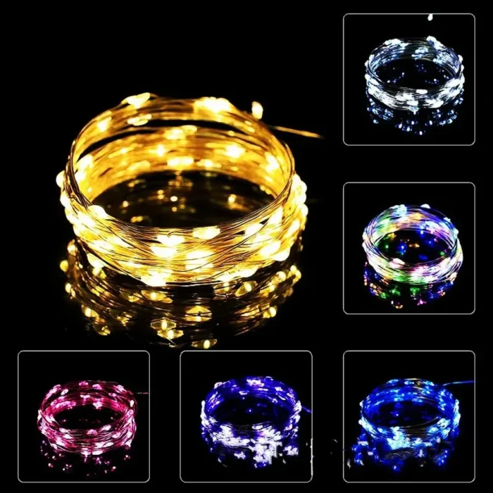 10M 20M Waterproof USB LED Lights String Copper Wire Fairy Garland Light Lamp Christmas Wedding Party Holiday Lighting wreath - Image 2