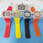 YIKAZE Luxury Quartz Men's Wristwatch Sports Watch for Man Non-Mechanical Trend Automatic Transparent Ghost Head Skull Clock - Image 6