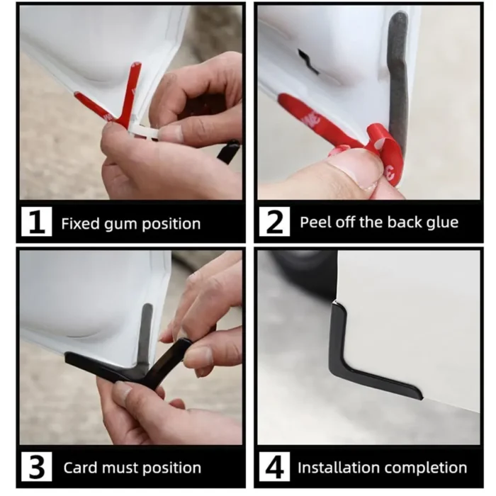 4Pcs Silicone Car Door Corner Cover Anti-Scratch Protection Auto Door Anti-Collision Protector Bumper Crash Scratch Protector - Image 6