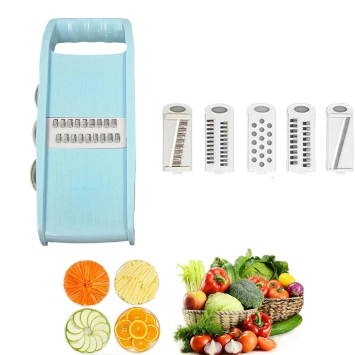 5in1 Vegetable Fruit Slicer Multifunctional Manual Vegetable Chopper Food Grater Cutter Potato Onion Veggie Dicer Kitchen Gadget - Image 2